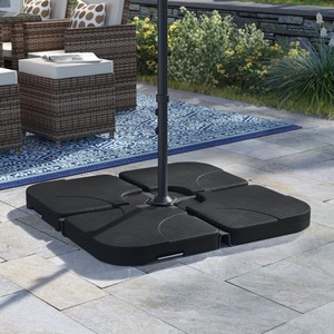lot 1026 image: Cantilever Offset Patio Umbrella Base Stand Black