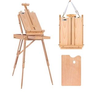 lot 1079 image: VivoHome Wooden Sketch Box Easel