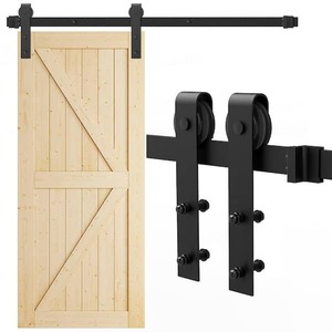 lot 3961 image: Sliding Door Hardware, Black