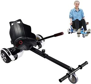 lot 3982 image: Nicooth Hoverboard Seat Attachment For Kids Or Adults, Black
