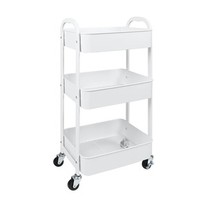 lot 8000 image: Tools 3 Tier Rolling Cart(white)