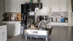 lot 12068 image: Kitsure Dish Drying Rack 2 in 1