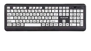 lot 12136 image: Nuklz Wireless Large Print Full Size Coumputer Keyboard