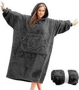 lot 12868 image: Grey Blanket Hoodie, LXL