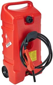 lot 12871 image: Scepter Flo N Go Duramax Wheeled Fuel Container, Red, 15 x 34