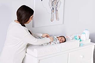 lot 12008 image: Regalo Baby Basics Infant Foam Changing Pad, White, Water Resistant, Safety Buckle, Easy Wipe Down Surface and Non-Skid Bottom