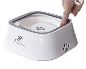 lot 12152 image: All Fur You Dog Water Bowl Splash Proof Anti Spill Slow Feeder Dish Cat Water Bowl No Slip Dispenser 35oz (1L) Drinking for Dogs Cats In Car Crate Safe Portable Pet Bowl Travel Dog Bowls Small Non Tip