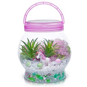 lot 12164 image: Amiti Lane Light Up Unicorn Terrarium Kit for Kids, Unicorns Gifts for Girls - Make Your Own Unicorn Night Light, Unicorn Toys & Stuff, Arts & Crafts Kits, 6 Year Old Girls Birthday Gifts Ages 5 7 8