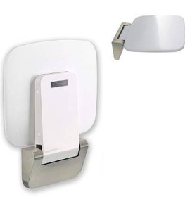 lot 9508 image: AUTUMN LANE Folding Shower Seat Wall Mounted Up to 350lbs, Secure Folding Shower Bench, Space Saving Mounted Shower Seat, Luxury Fold Down Shower Seat. Wall Mounted Folding Shower Chair