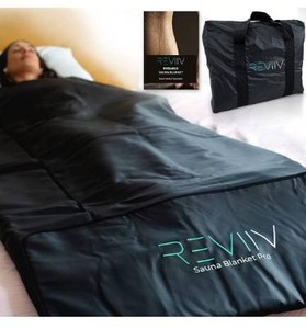 lot 9527 image: Reviiv Infrared Sauna Blanket for Detox - V2.0 Improved Features Longer Cable Portable Sauna for Home Detox - Far Infrared Saunas for Home Varied Heat Levels