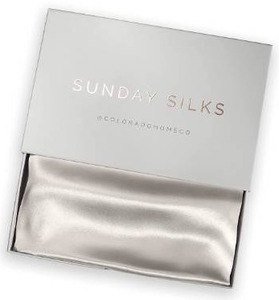 lot 9536 image: Colorado Home Co Silk Pillowcase for Hair and Skin - Queen Size - Highest Grade 6A - Soft Acne Free - Pillow Case Silk Slip - Off White