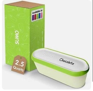 lot 9547 image: SUMO Ice Cream Containers for Homemade Ice Cream - 2.5 Quart Jumbo Size Reusable