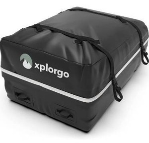 lot 9556 image: Xplorgo Car Rooftop Cargo Carrier - 15 cu ft Luggage Carrier for Car Rooftop  a Car Roof Bag or Car Roof Cargo Carrier for Top of Vehicle with or Without a Rack  100% Waterproof Car Top Carrier