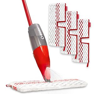 lot 8592 image: O-Cedar ProMist MAX Spray Mop, PMM with 3 Extra Refills, Red