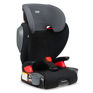 lot 8606 image: Britax Highpoint Backless Belt-Positioning Booster Seat, SafeWash Black Ombre