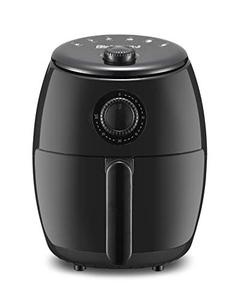 lot 8615 image: Elite Gourmet EAF-0201 Personal 2.1 Qt. Compact Space Saving Electric Hot Air Fryer Oil-Less Healthy Cooker, Timer & Temperature Controls, PFOAPTFE Free, 1000W, Quart Analog, Black