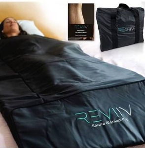 lot 9614 image: Reviiv Infrared Sauna Blanket for Detox - V2.0 Improved Features Longer Cable Portable Sauna for Home Detox - Far Infrared Saunas for Home Varied Heat Levels