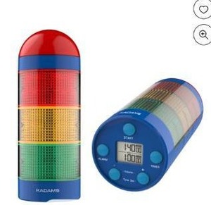 lot 9631 image: Kadams Time Tracker Visual Timer with Audio Alarm - 24hr Countdown Timer, LCD Display, Time Management Tool for Kids & Adults
