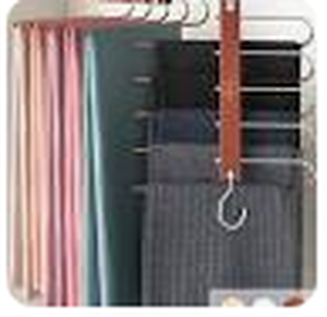 lot 9625 image: MORALVE Pants Hangers Space Saving - 2 Pack Wood Scarf Hangers for Closet Organizer - Jean Hangers Scarf Holder Closet Space Saving Hangers - Pants Rack Leggings Hanger Space Saver Closet Organization