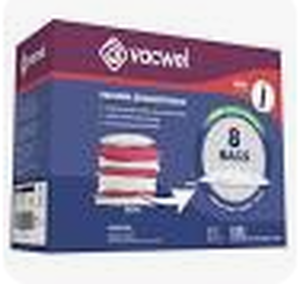 lot 9597 image: Vacwel Vacuum Storage Bags 8 Pack