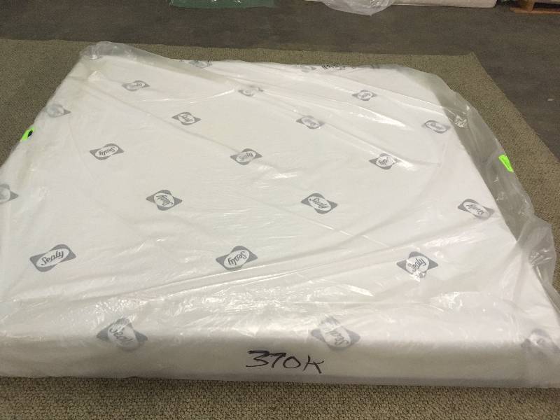 lot 370 image: King Sealy Memory Foam Mattress