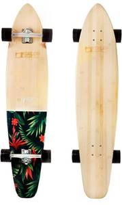 lot 39757 image: TailorShape Race Clothes 44 Bamboo and Canadian Maple Longboard Skateboard Cruiser