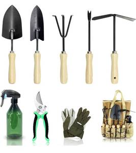 lot 39766 image: Garden Tool Set, Heavy Duty Gardening Tool Garden Kit with Garden Tote, Outdoor Hand Tool, Gardening Work Set with Ergonomic Grip Handle, Garden Gift for Women and Men