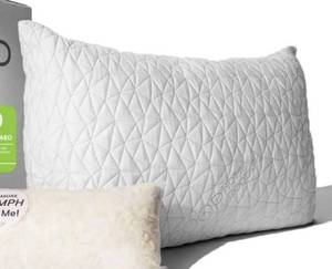 lot 39771 image: Coop Home Goods Original Loft Pillow Queen Size Bed Pillows for Sleeping - Adjustable Cross Cut Memory Foam Pillows - Medium Firm Back, Stomach and Side Sleeper Pillow - CertiPUR-USGREENGUARD Gold