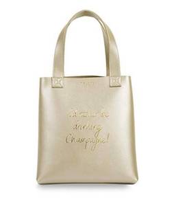 lot 59853 image: Katie Loxton Lunch Bag Id Rather Be Drinking Champagne Gold