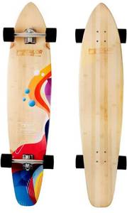 lot 59887 image: TailorShape Race Clothes 44 Bamboo and Canadian Maple Longboard Skateboard Cruiser