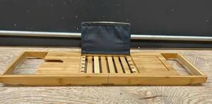 lot 59891 image: Luxury Bathtub Expandable Caddy Tray