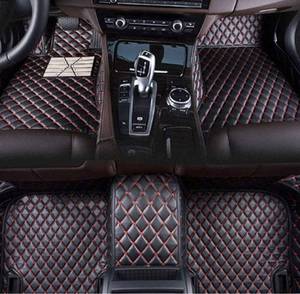 lot 59896 image: Muchkey Carpet Floor Mats Leather Car Mats Black Red Car Floor Mats Fit for BMW 3 Series F30 F35 2013 2014 2015 2016 2017