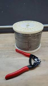 lot 61373 image: Retails over $200- 1000FT 18 T316 Stainless Steel Cable, Wire Rope Aircraft Cable for Deck Cable Railing Kit, 7 x 7 Strands