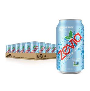 lot 61400 image: Zevia Zero Calorie Soda, Caffeine Free Cola, 12 Ounce Cans (Pack of 24)