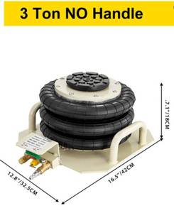 lot 61414 image: Vevor Portable 6600lbs 3Tons Triple Bag air Jack Pneumatic Lift Car Repair Inflatable Bladder Jack -Beige