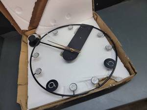 lot 71786 image: JUJUDA Large Wall Clock Indoor House 23 InchMISSING BATTERY COVER