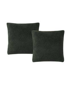 lot 71790 image: Birch Trails Solid Sherpa Set of 2 Decorative Pillows, 18 x 18