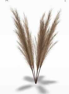 lot 71792 image: Faux Taupe Pampas Grass Bunch 45
