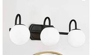 lot 71793 image: Black Bathroom Lig...edroom, Living Room FYT-22156-3W-BK