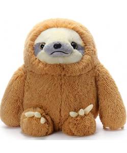 lot 71802 image: COICCEZA Sloth Stuffed Animal - Kids Fluffy Large Stuffed Animals Sloth Teddy Bear, Big Plush Sloth Toy (27.5 inches