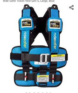 lot 71805 image: $$Ride Safer Travel Vest Gen 5, Small, Blue,Retail $179.00