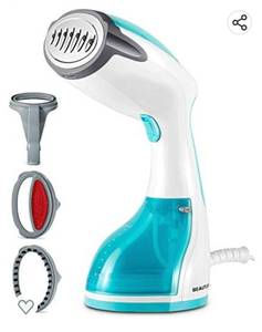 lot 71831 image: BEAUTURAL Steamer for Clothes, Portable Handheld Garment Fabric Wrinkles Remover, 30-Second Fast Heat-up, Auto-Off, Large Detachable Water Tank
