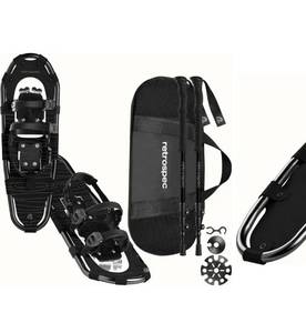 lot 71835 image: Retrospec Lightweight Snowshoes & Trekking Poles Bundle, Sizes 25 x 8 4.2 lb. for 120-200 lbs and 30 x 9 4.7 lb. for 180-250 lbs