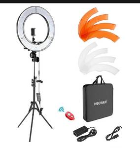 lot 71852 image: NEEWER RL-18 18 Inches LED Ring Light Kit. Retail $160.00