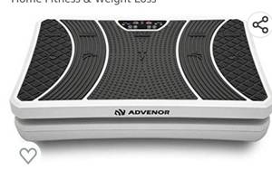 lot 71854 image: ADVENOR Vibration Plate Exercise Machine 3D Whole Body Workout Fitness Platform with Loop Bands Silent Motor Speed Control 1-99 Level for Home Fitness & Weight Loss