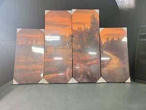 lot 71857 image: Canvbay Countryside Picture Framed Feady to Hang