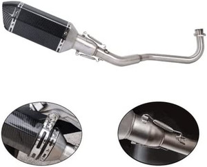 lot 2267 image: Motorcycle Slip On Compatible With Honda Grom Msx125 2013 2014 2015 2016 2017 2018 2019 2020 2021 2022