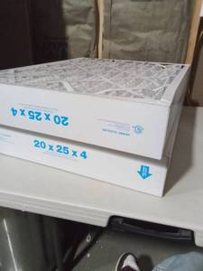 lot 2272 image: Aerostar 20x25x4 MERV 11 Pleated Air Filter, AC Furnace Air Filter 2 Pack