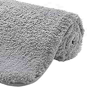 lot 2277 image: Gorilla Grip Premium Luxury Bath Rug, 30x20, Absorbent, Soft, Thick Shag, Bathroom Mat Rugs, Machine Wash, Microfiber Dries Quickly, Mats for Bath Room, Shower, Bathtub and Spa Floors, Light Gray