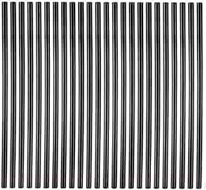 lot 2288 image: Black Reusable Metal Straws 50Pack,Summer Travel 8.5Inch 216mm Long Reusable Drinking Straws For 20oz Tumblers Yeti Cups Travel Mugs,Eco-Friendly Dishwasher Safe (All straight 50pcs -Black 8.5)